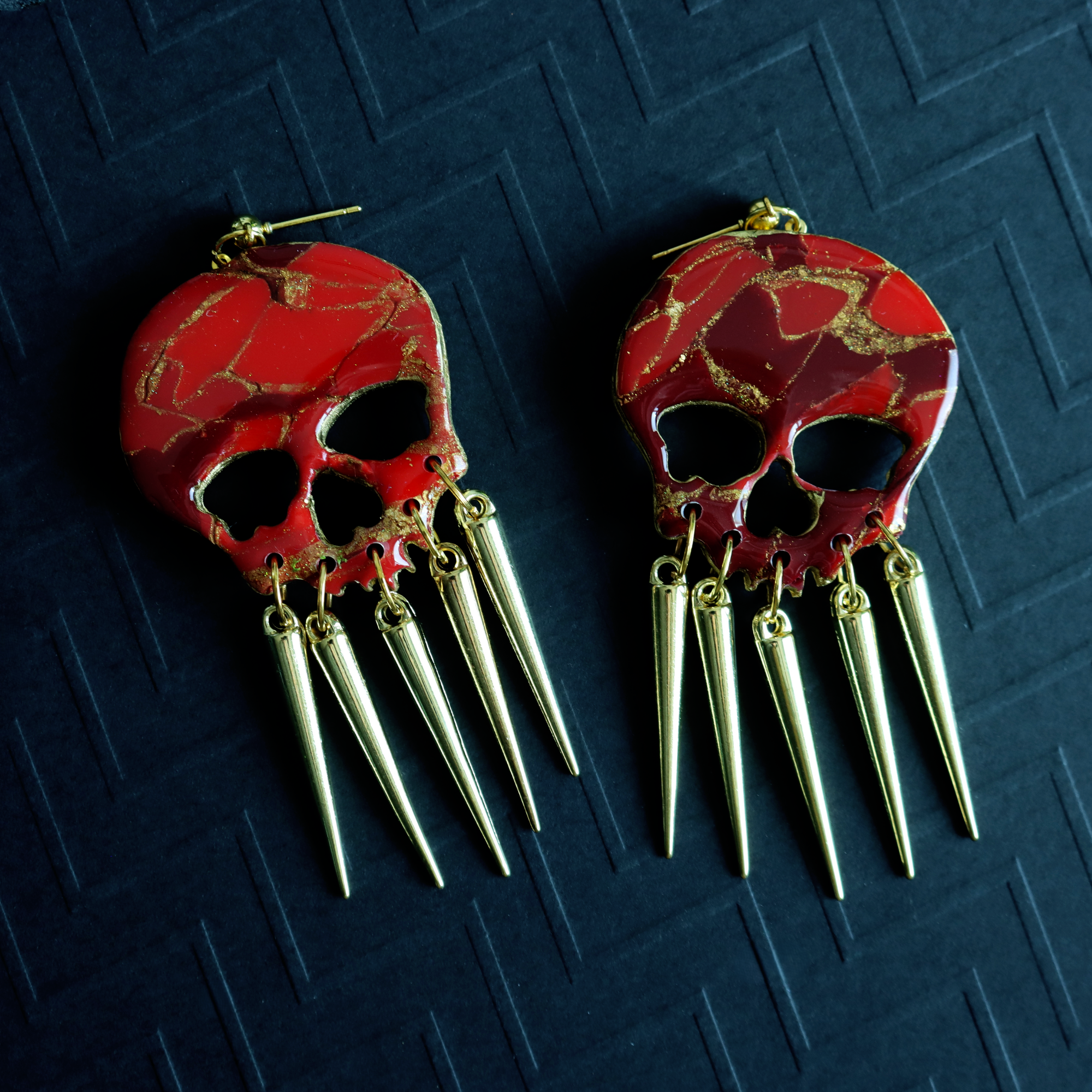 Marbled Ruby Skulls